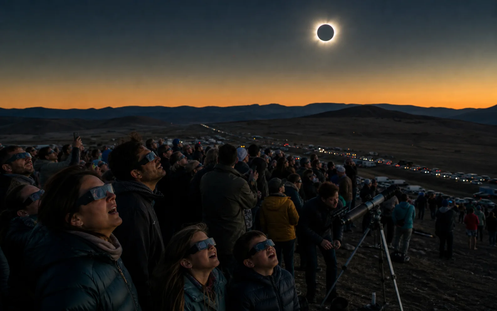 Éclipse : des millions dans la nuit espagnole