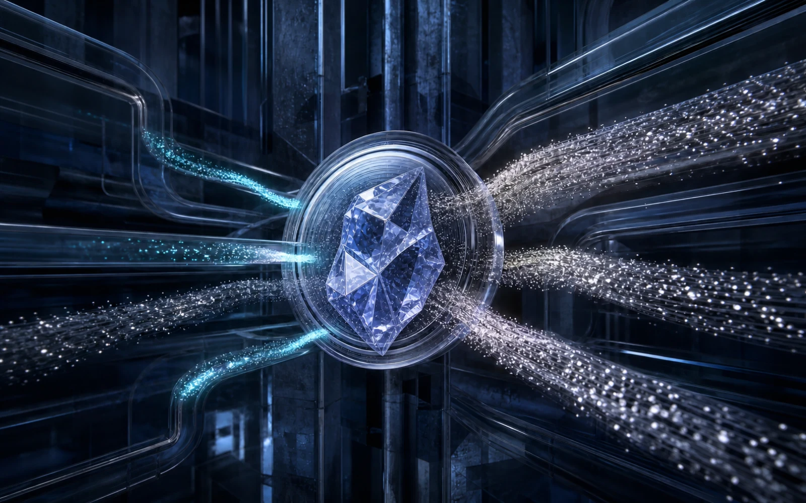 Une forme cristalline inspirée d’Ether traversée par des flux de capitaux opposés