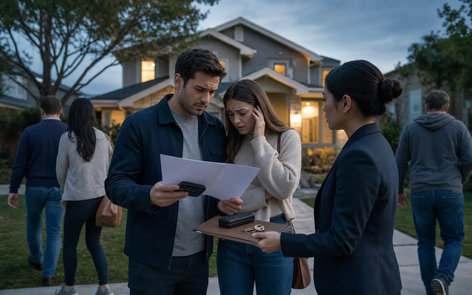 Un jeune couple renonce à acheter une maison américaine après avoir examiné son financement avec une agente immobilière